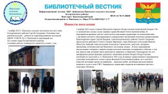 Библиотечный вестник № 21 от 10.11.2023